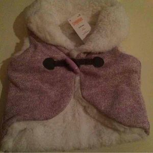 NWT Gymboree Winter Vest Fur Thick
